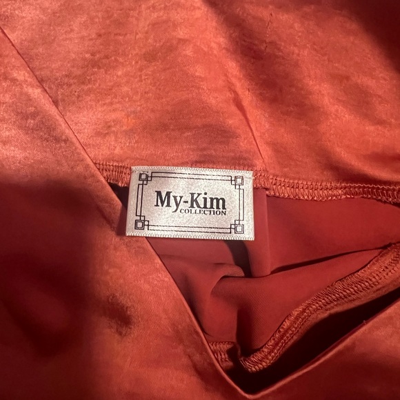 Orange / Copper Silk Tank Top Size Medium - Picture 4 of 4